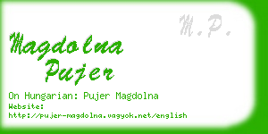 magdolna pujer business card